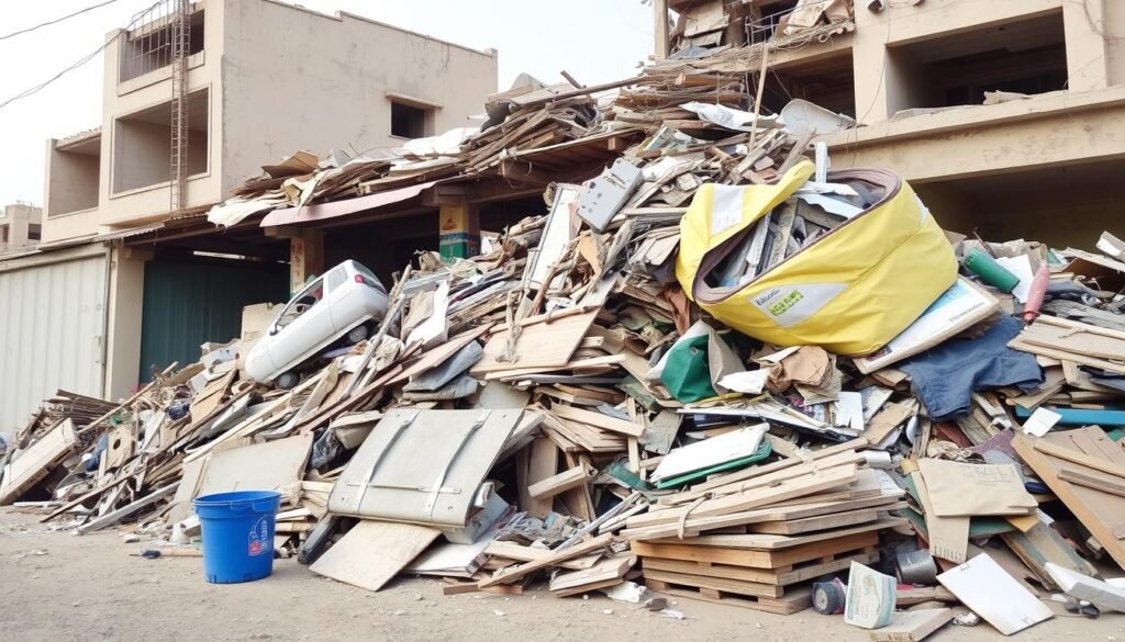 صورة لعملية شراء سكراب البناء والهدم في حي العليا بالرياض