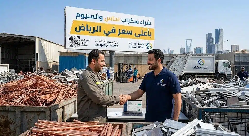شراء سكراب الرياض — فرز ووزن المعادن قبل التسعير